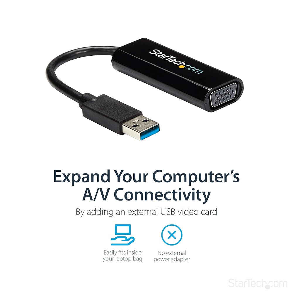 Amazon.com: StarTech.com USB 3.0 to VGA Adapter, USB to VGA